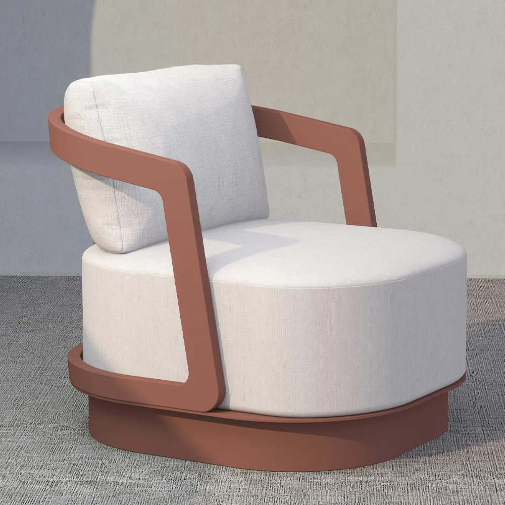 Set lounge TORRE 1+2+2, terrakote, 198x81x66cm - 5