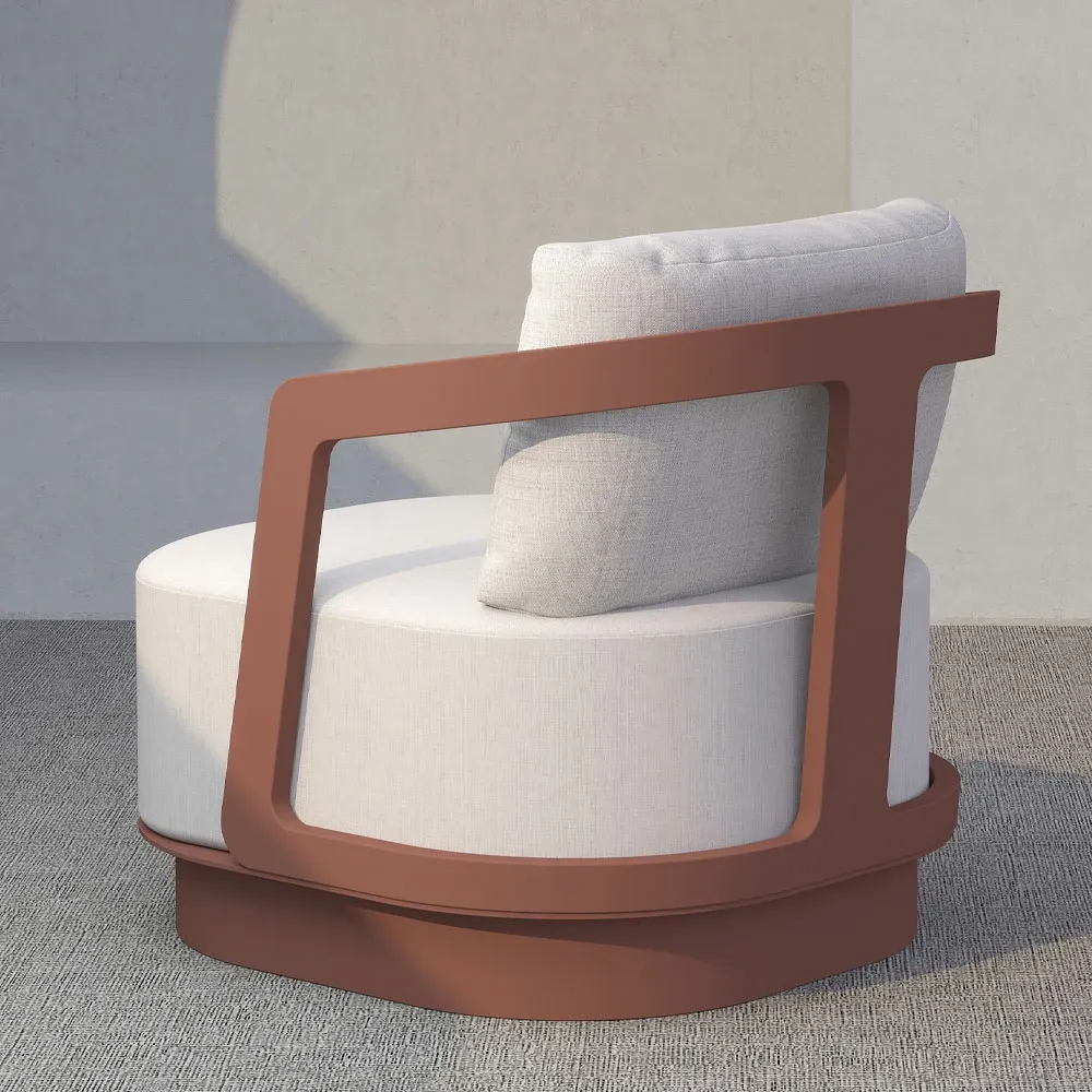 Set lounge TORRE 1+2+2, terrakote, 198x81x66cm - 7