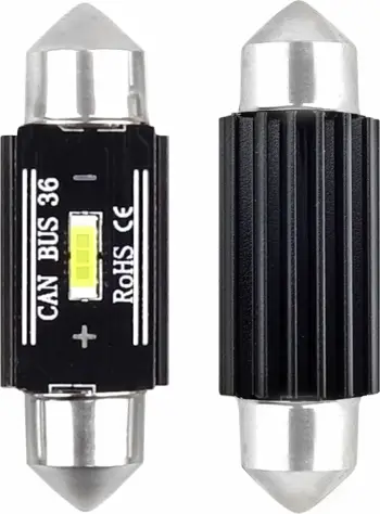 LED CANBUS 1860 1SMD UltraBright Festoon C5W / C10W / C3W 36mm E Bardhe 12V/24V