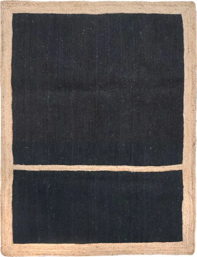 Qilim FRAME RUG B, jute, ngjyrë e zezë-bezhë, 300x200cm - 1