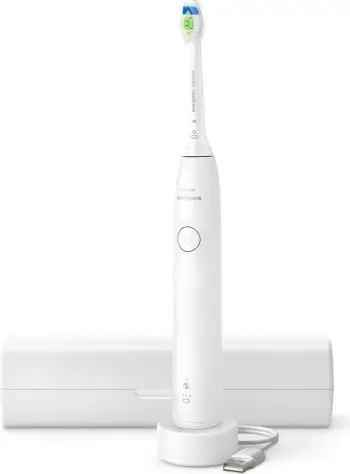 Furçë dhëmbësh elektrike Philips 5300 Series HX7108/02, e bardhë