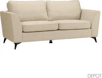 Divan treshe BOEL, bezhë, BERGAMO 24, 200x86x92cm