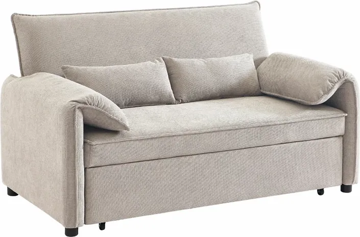Sofa krevat Rubik, 3 vende, ngjyrë latte, 161x84x92 - 1
