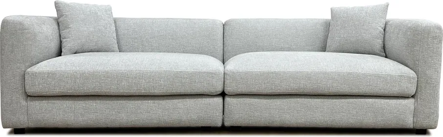 Kauç ALBA, 3 ulëse, ngjyrë e bardhë e zbehtë, 256x88x70cm - 2