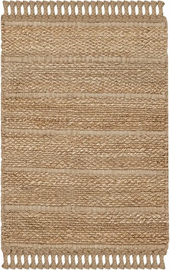 Qilim jute, ngjyrë kafe e çelët, 180x120cm - 1