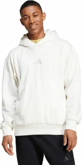 Duks për meshkuj adidas All Szn Fleece Hoodie IY4121, i bardhë