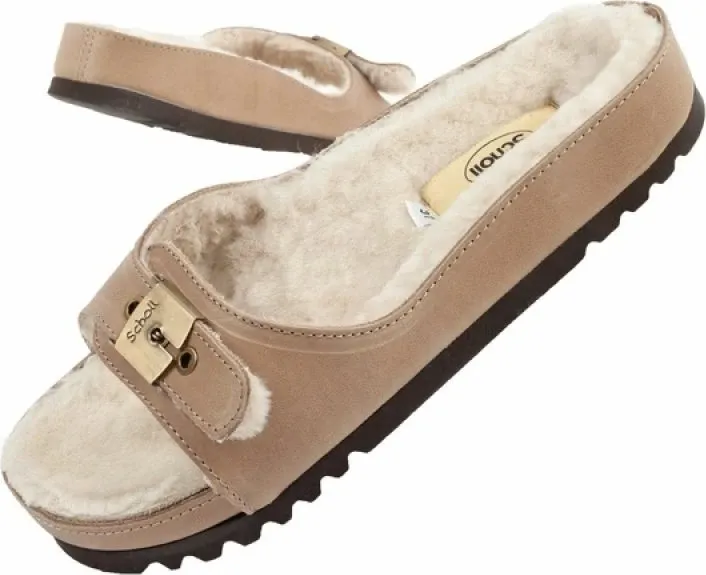 Flip-flop femra Scholl, bezhë - 1