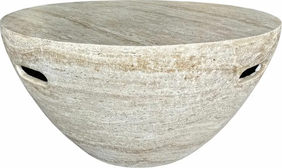 Tavolinë qendrore Lithos, bezhë, 68x68x36cm - 1