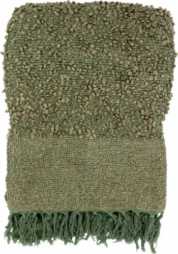 Batanije dekorative SIMPUL, material stof, ngjyrë ulli e gjelbër, 180x240cm