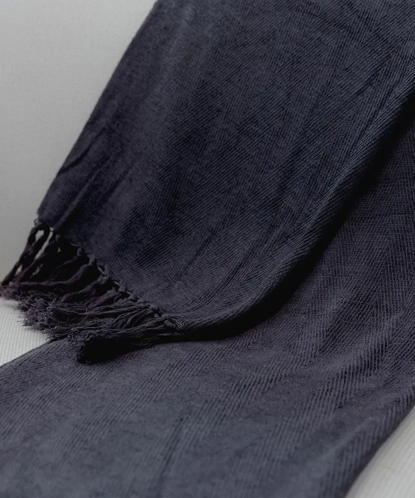 Mbulesë dekorative RASUL, material tekstili, gri, 130x170cm - 2
