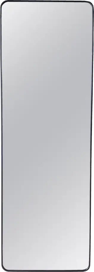 Pasqyrë drejtkëndëshe, kornizë e zezë, 40x120cm