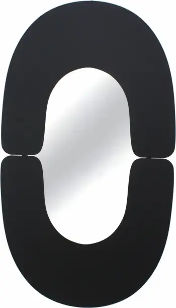 Pasqyrë Arches, metal i zi mat, 54x1.5x95cm