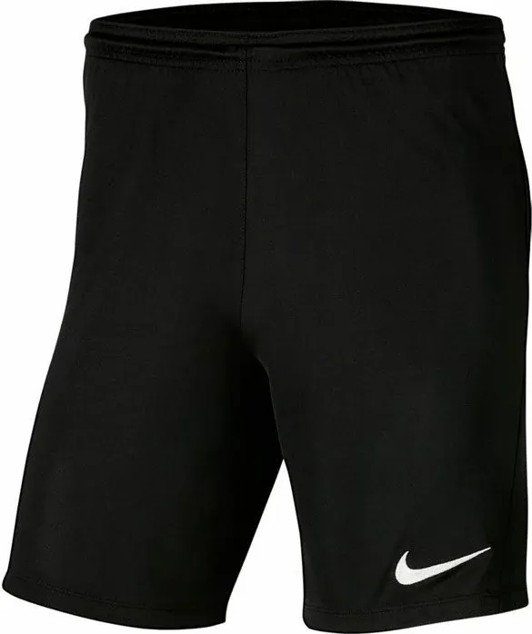 Pantallona të shkurtra për fëmijë Nike JR Park III Knit 010, madhësia 140 cm, të zeza - 1