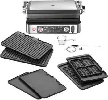 Grill elektrik Braun 0X17900008, 2200W, pllaka të ndërrueshme, termoprobë, çelik inox