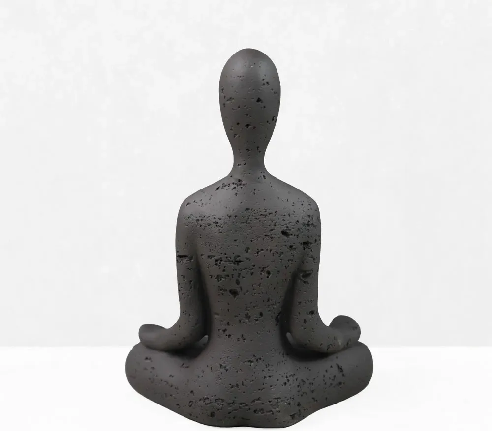 Trup dekorativ MORPH I, rrëshirë, ngjyrë kafe e errët, 13x7.5x17.5cm - 4
