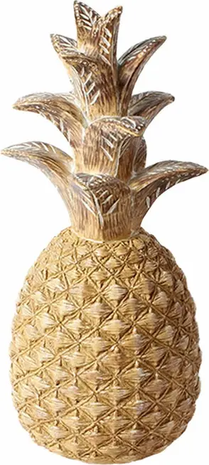 Dekor ananas GINKO 5, natyral, 15x15x34cm