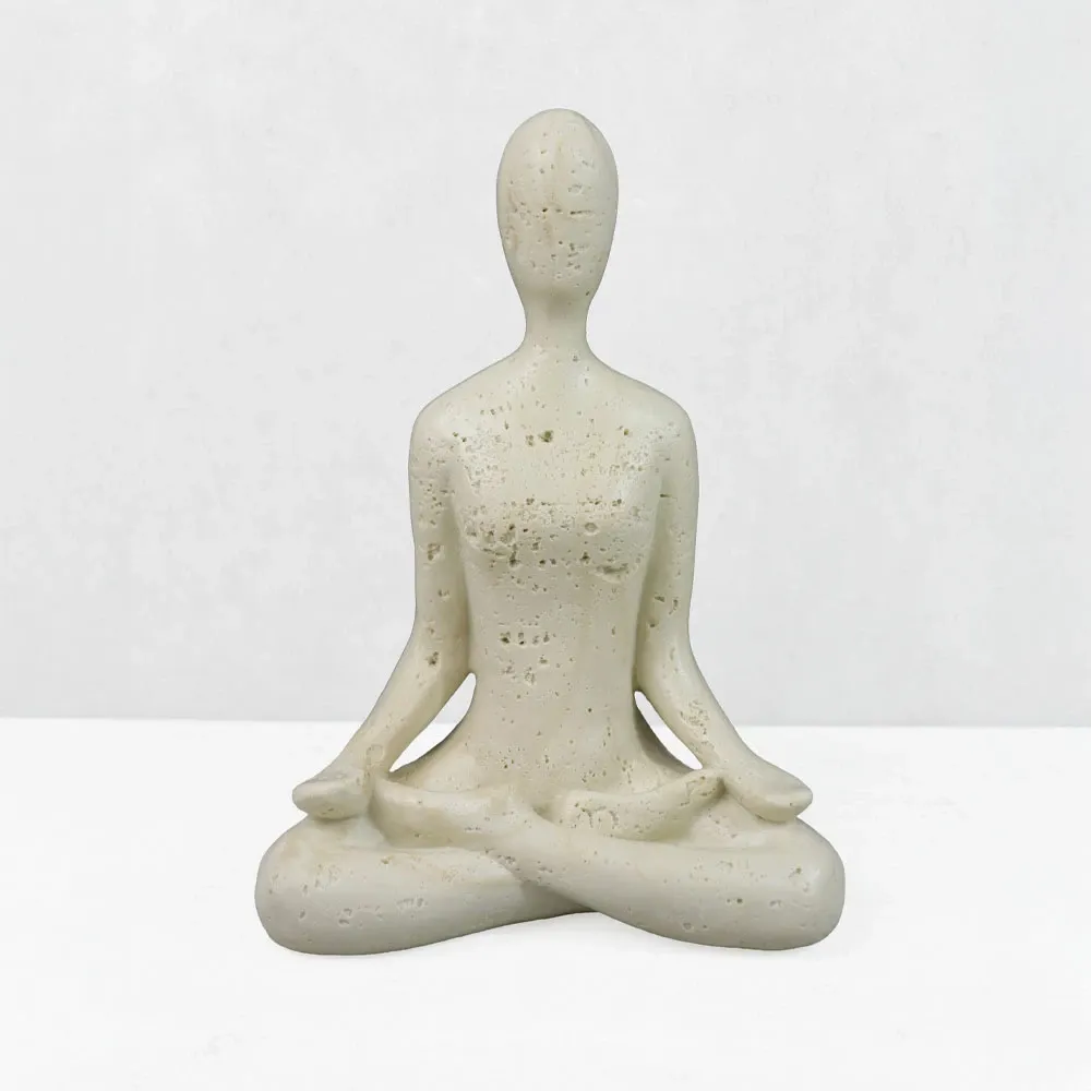 Dekor MORPH III, trup, 13x7.5x17.5cm, rrëshirë, bezhë - 1