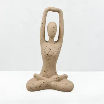 Dekor MORPH IV, trup, rrëshirë, ngjyrë kafe, 12.5x8x21cm