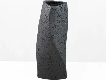 Vazo dekorative VOID II, rrëshirë, e zezë, 16.5x14.5x39cm