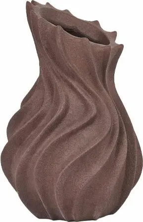 Vazo RUST, ngjyrë okër, resin EKAI, 18x18.3x27.8cm - 1