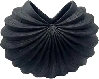 Vazo dekorative Gallina Noir, polirezine, ngjyrë e zezë mat, 9.5x9.5x19.8cm