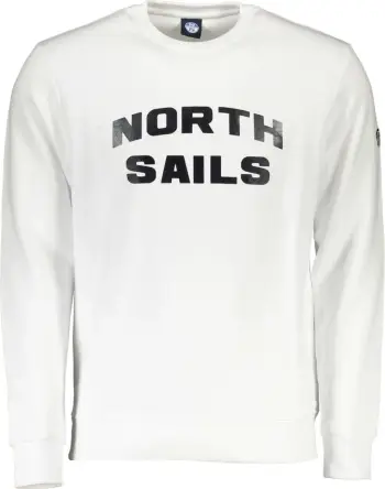 Duks për meshkuj NORTH SAILS zip-up, i bardhë