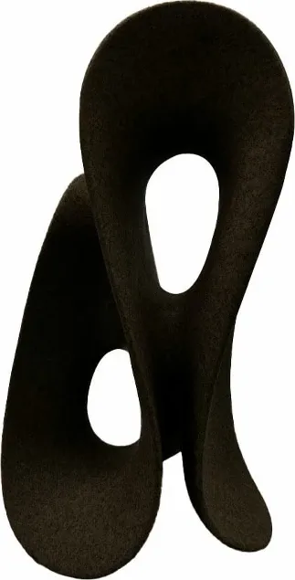 Figurë dekorative NOEMA, polirezine, e zezë, 21x19.5x38.8cm - 1