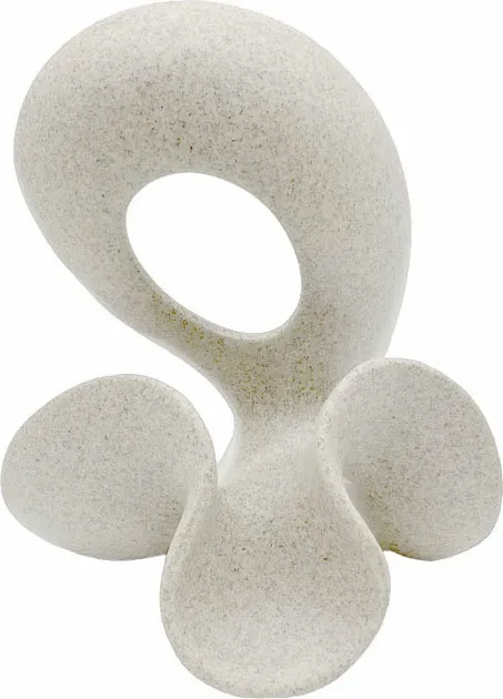 Figurë dekorative NOEMA, polirezine e bardhë, 19.5x14.5x23cm - 1