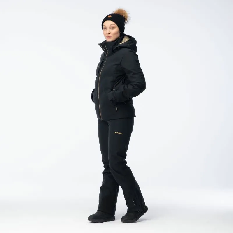 Pantallona ski për femra Fitanu CERTIS W PRIMALOFT, të zeza - 9