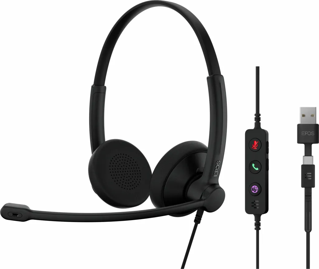 Kufje EPOS IMPACT 100 MS STEREO, USB-C+A, e zezë - 3