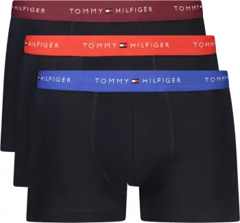 Të brendshme për meshkuj TOMMY HILFIGER boxer tri-pack, e zezë