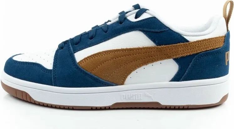 Atlete për meshkuj Puma Rebound v6, të bardha/navy/kafe - 2