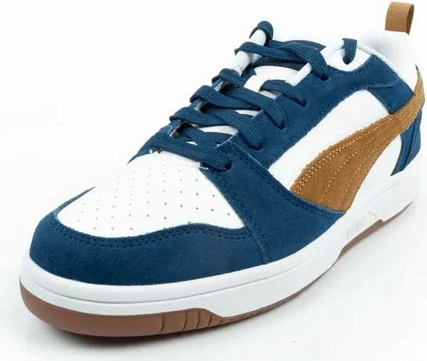 Atlete për meshkuj Puma Rebound v6, të bardha/navy/kafe - 3