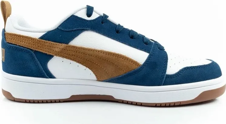 Atlete për meshkuj Puma Rebound v6, të bardha/navy/kafe - 4
