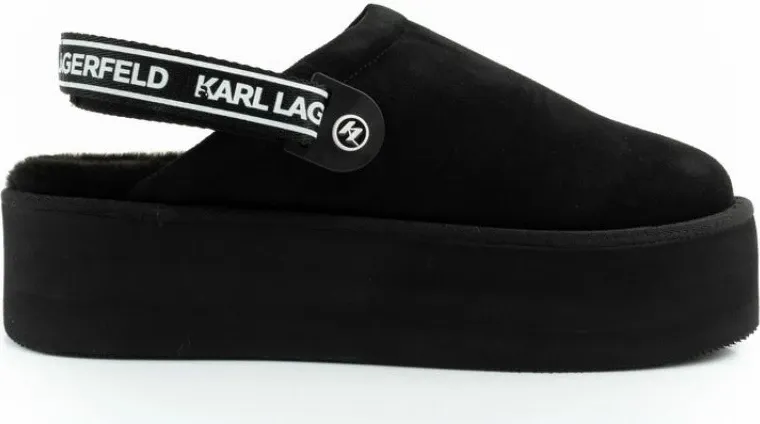 Çizme platforme për femra Karl Lagerfeld, të zeza - 4