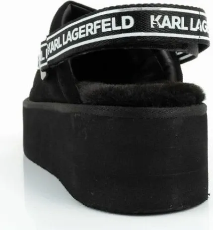 Çizme platforme për femra Karl Lagerfeld, të zeza - 5