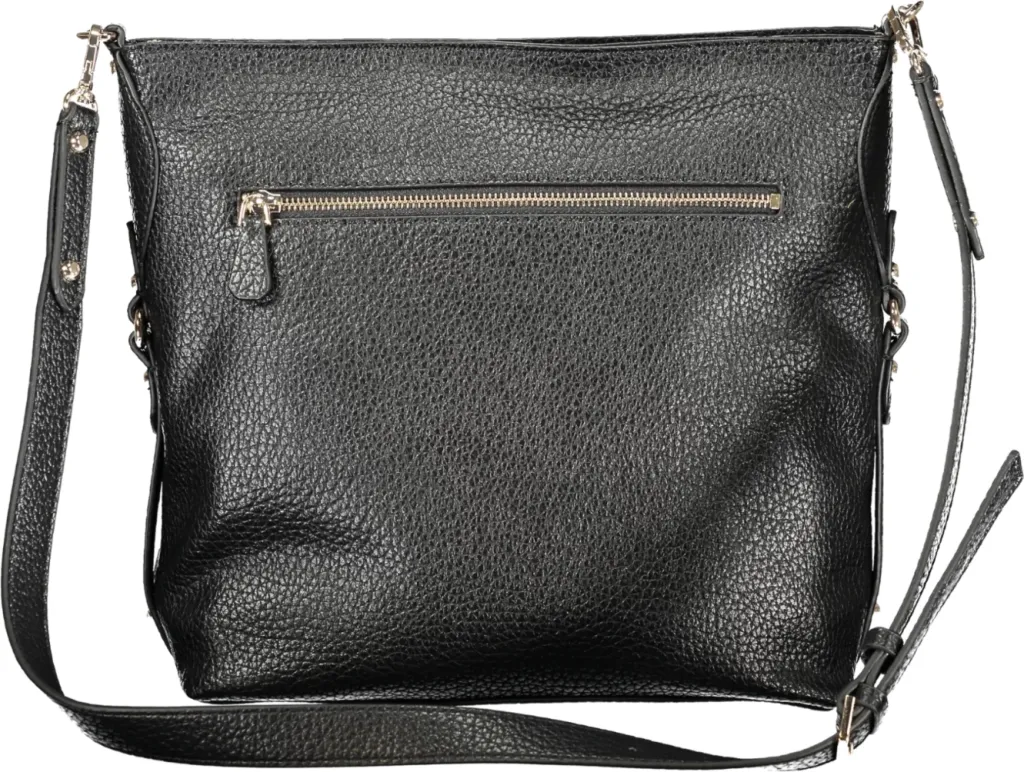 Çantë dore GUESS JEANS Marsha femra, e zezë - 2