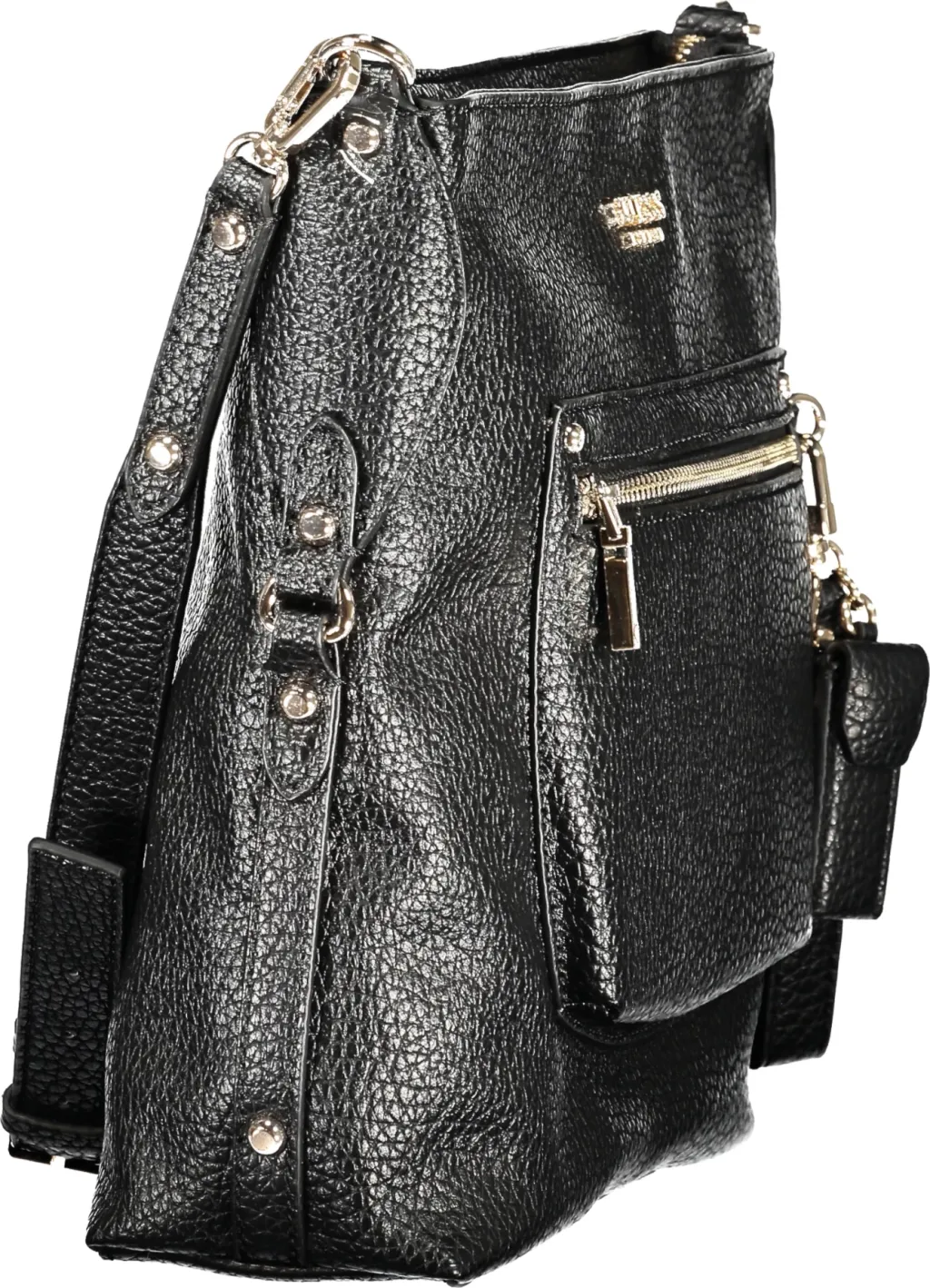 Çantë dore GUESS JEANS Marsha femra, e zezë - 3