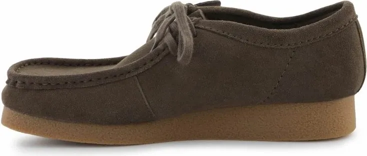 Këpucë Clarks për meshkuj, ulliri e errët - 4