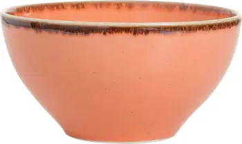 Tas porcelani Porland Seasons Amber 335 ml, 120 mm, portokalli, set 6 copë