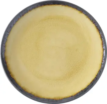 Pjatë e sheshtë Fine Dine Topaz Ø254 mm, set 3 copë, e verdhë