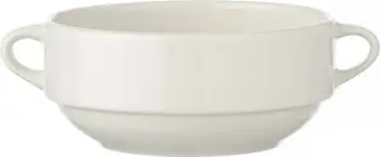Tas supe Fine Dine Crema 300ml, porcelan i vitrificar, 6 copë, krem