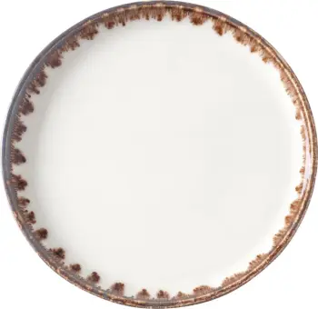 Pjatë e sheshtë Fine Dine Vanilla Ø240 mm, krem, set 6 copë