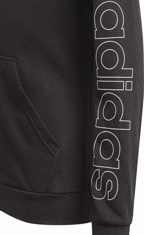 Duks me kapuç për vajza adidas, i zi - 3