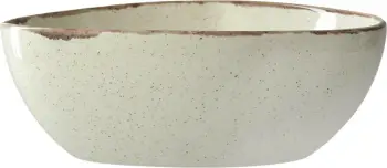 Tas trekëndor Porland Seasons Sand 400 ml 140 mm porcelan, krem, set 6 copë