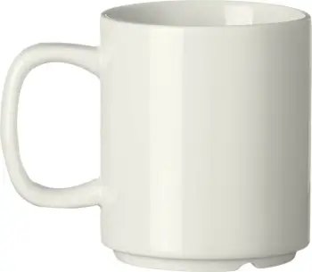 Kupa e stivueshme Fine Dine Pure Crema 300 ml, krem, set 6 copë