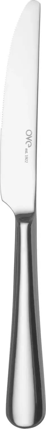Thikë tavoline OVE Navarino 231 mm, çelik inox 18/10, set 12 copë, argjendtë