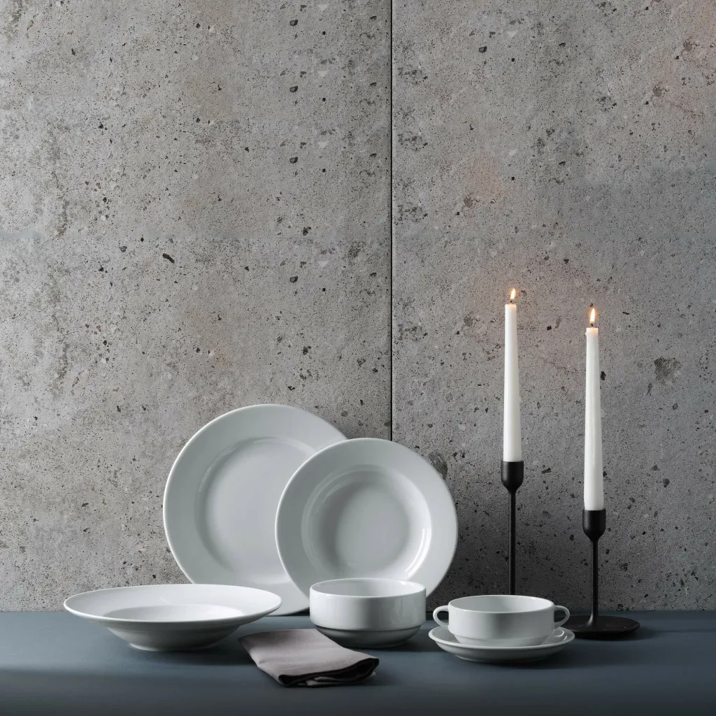 Tas stackable Fine Dine Bianco 120 mm 380 ml, i bardhë, set 6 copë - 6