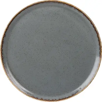 Pjatë pice Porland Seasons Stone Ø280 mm, porcelan, set 6 copë, e hirtë e errët