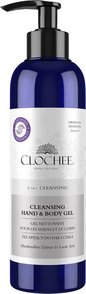 Xhel për duar dhe trup Clochee Simply Organic 250ml